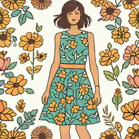 Topshop Ditsy Floral Dress