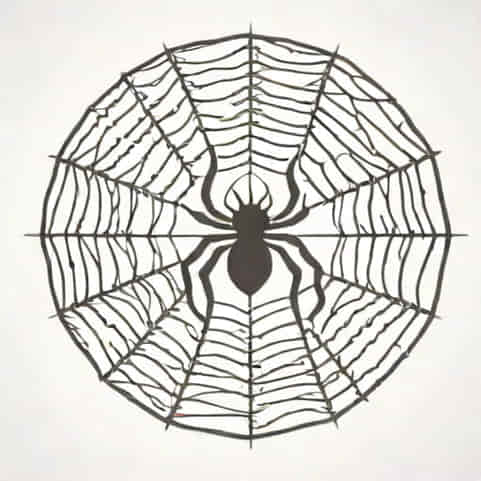 Underboob Spider Web Tattoo