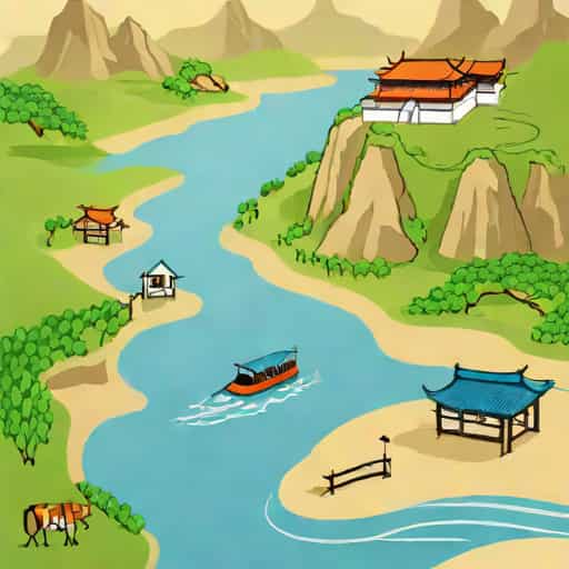 Upper Course Of Yangtze River