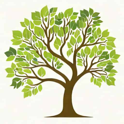 Uppermost Branches Of A Leafy Tree
