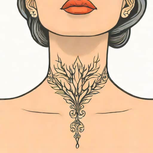 Upside Down Tatted My Neck
