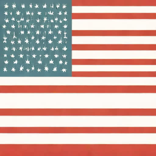Us Flag With Vertical Stripes