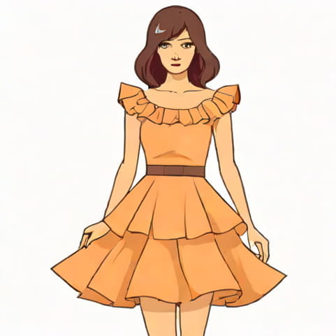 V Chapman Ruffle Dress