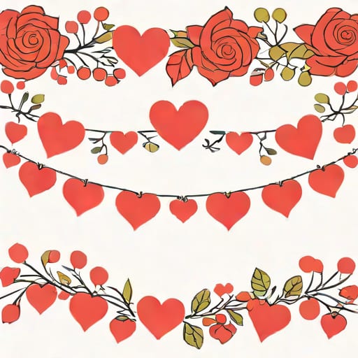 Valentines Garland For Mantle