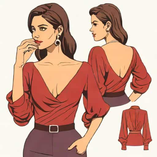 Velvet Backless Blouse