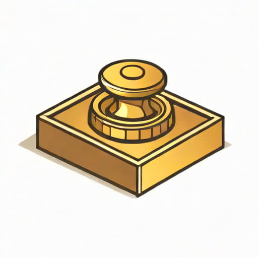 Vintage Brass Inkwell