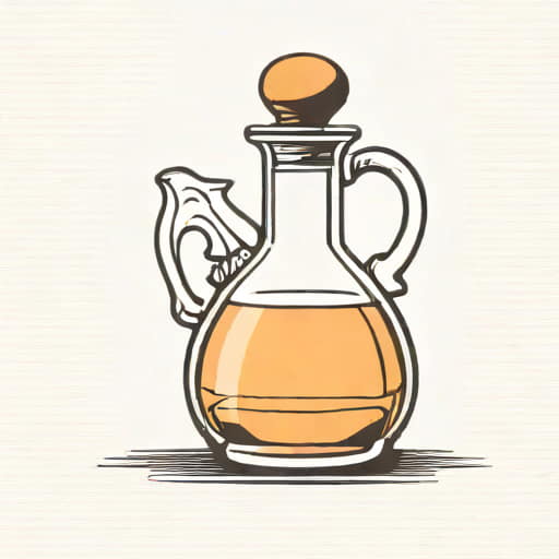 Vintage Glass Cruet With Stopper