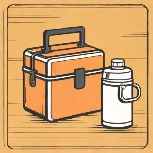 Vintage Lunch Box With Thermos