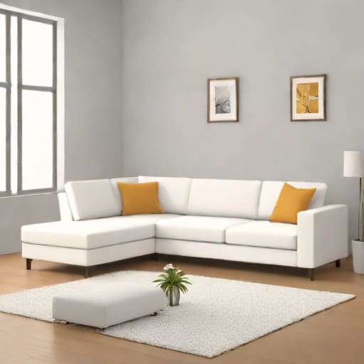White Slipcover Sectional