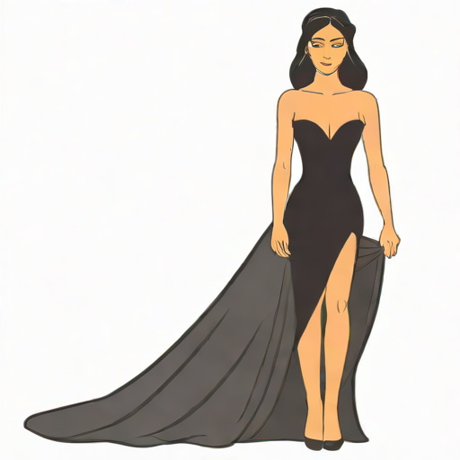 X Rachel Nadine Gown In Black