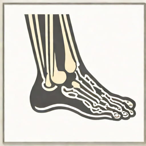 X Ray Of Foot With Osteoarthritis