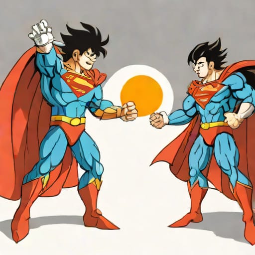 Xeno Goku Vs Cosmic Armor Superman