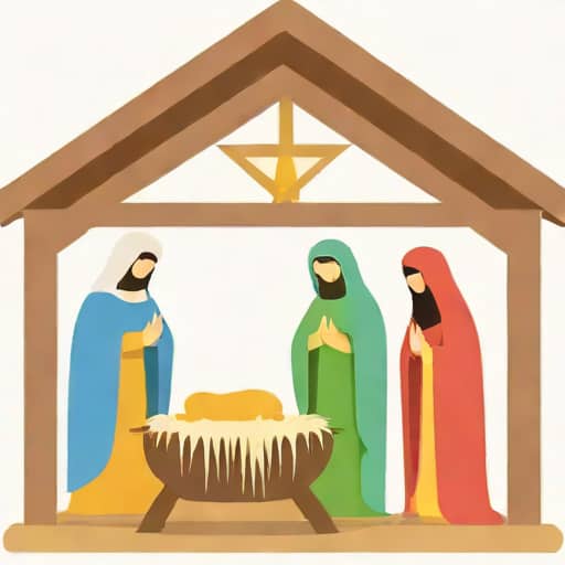 Yard Nativity Scene