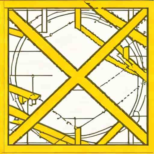 Yellow Broken Lines Indicate That