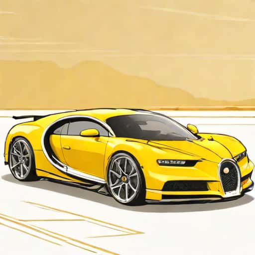 Yellow Bugatti Chiron