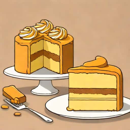 Yellow Cake With Penuche Frosting