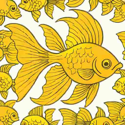 Yellow Fantail Goldfish