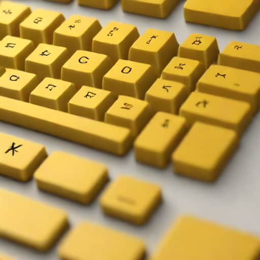 Yellow Mechanical Keyboard
