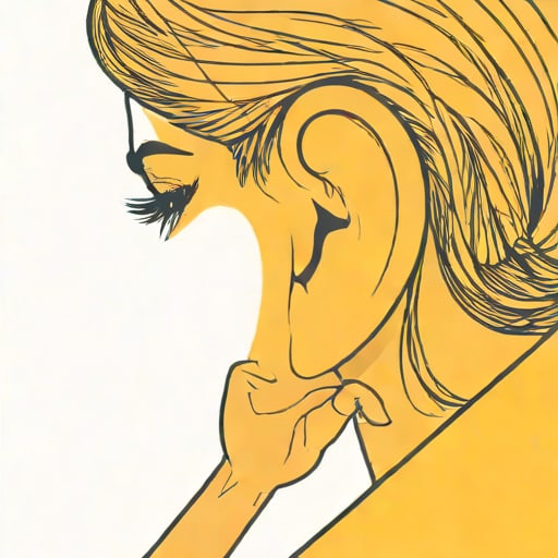 Yellow Sebum Zone Behind Ear