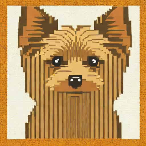Yorkie Needlepoint Canvas
