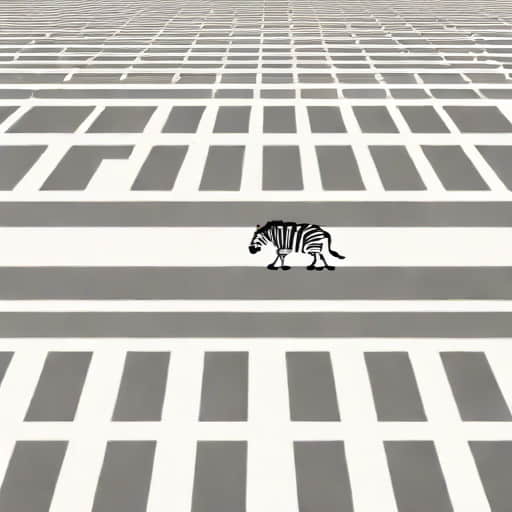 Zebra Crossing Few Lines