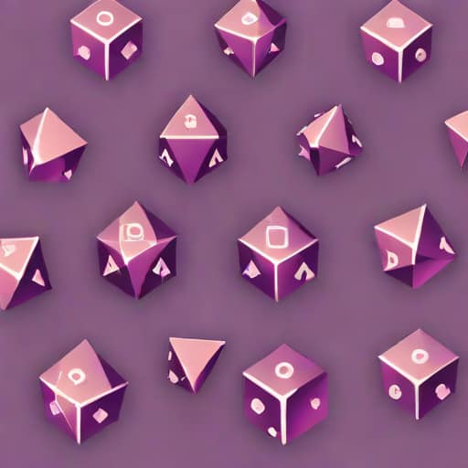 Amethyst Polyhedral Dice