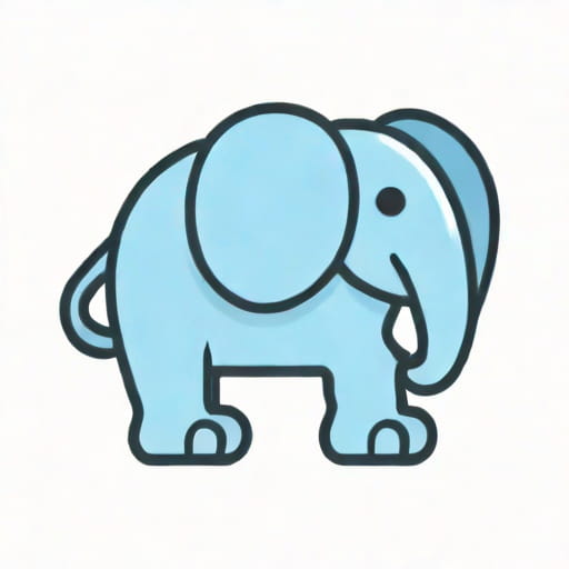 Blue Elephant Dog Toy With Squeaker
