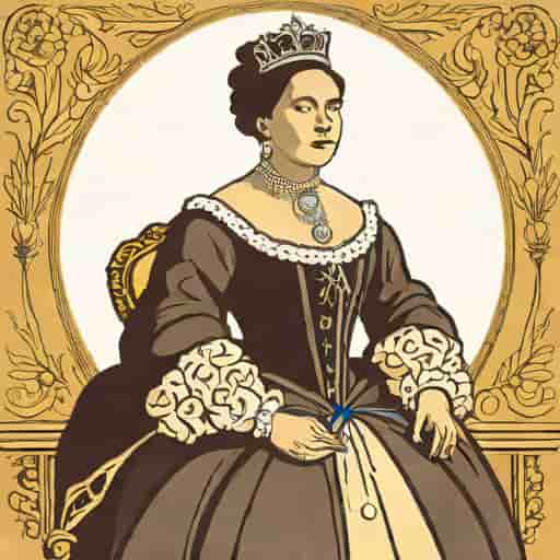 Campy Drawing Of Queen Victoria