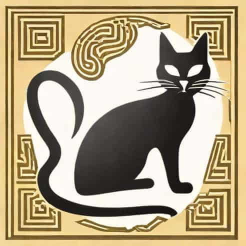 Cat In Egyptian Hieroglyphs