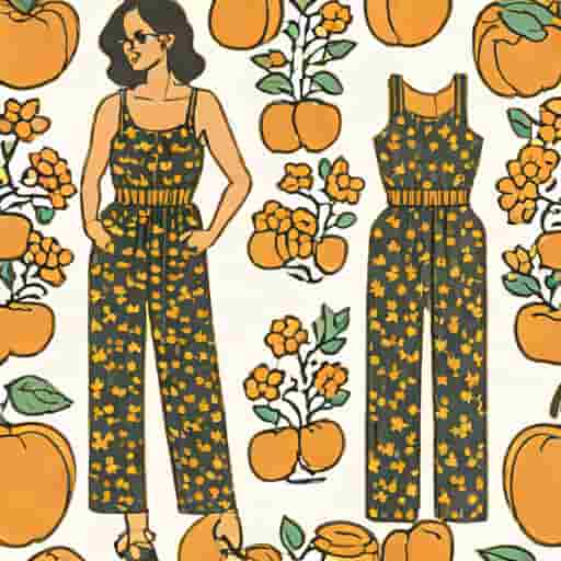 Cider Ditsy Floral Corduroy Jumpsuit