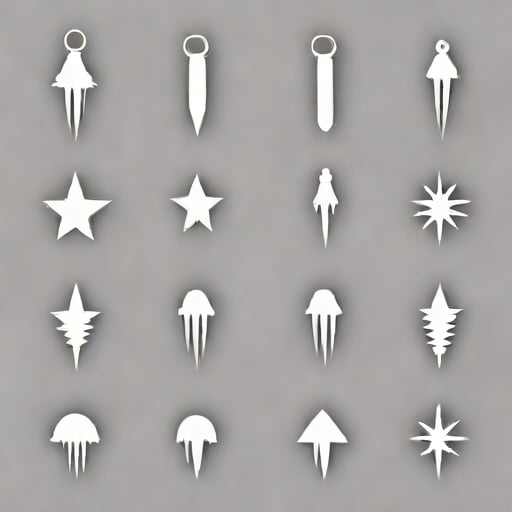 Clear Icicle Ornaments