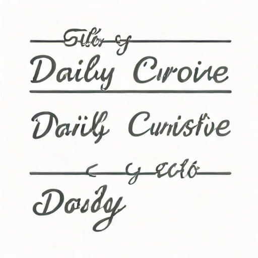 Daily Cursive Handwriting Practice Pdf