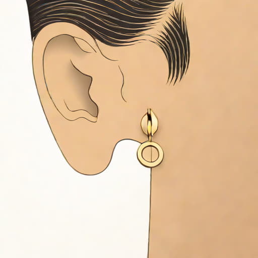 Earrings For Men Gold