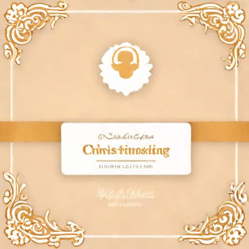 Editable Christening Invitation Layout