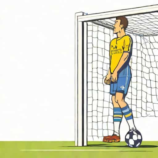 Everton Fan Ties Himself To Goalpost