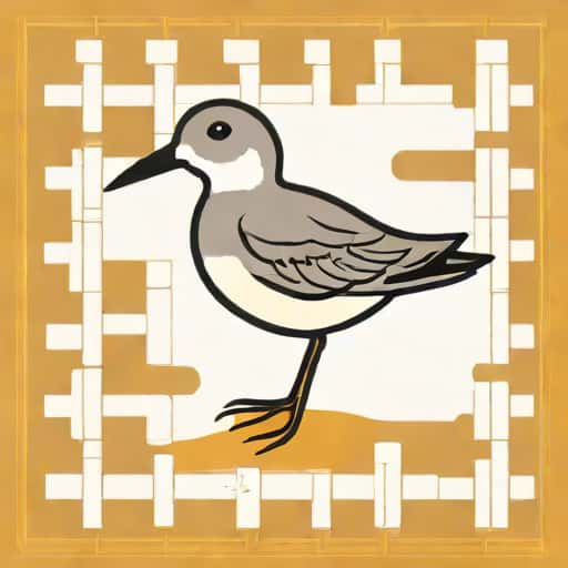 Fastening Sandpiper Crossword Clue