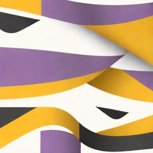 Flag Yellow White Purple Black