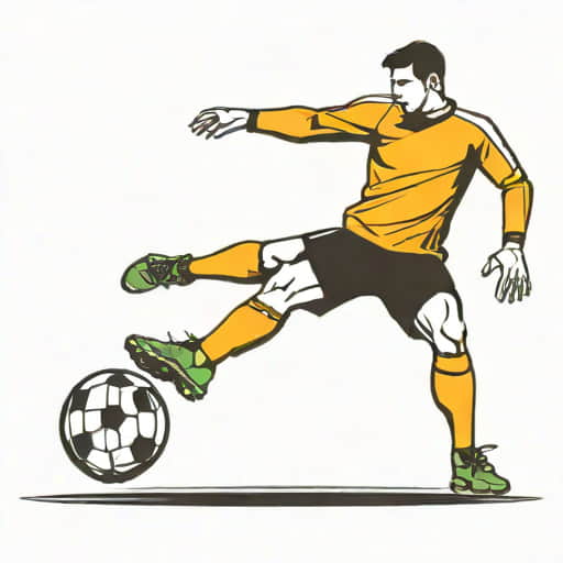 Goalkeeper Deflect A Kick By The Legs