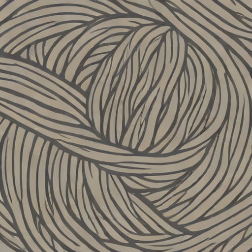 Gray Skein Of Knitting Yarn