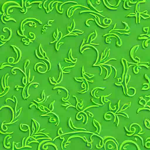 Green Crewel Fabric