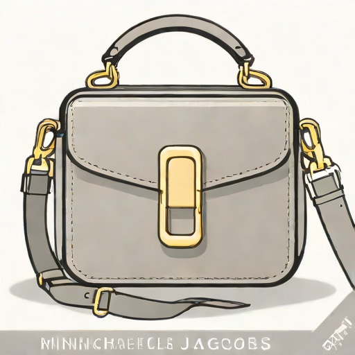 Grey Marc Jacobs Snapshot Bag