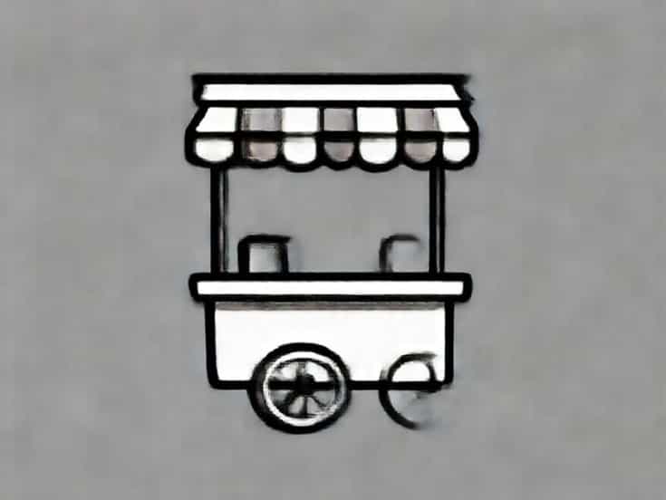 Italian Ice Push Cart