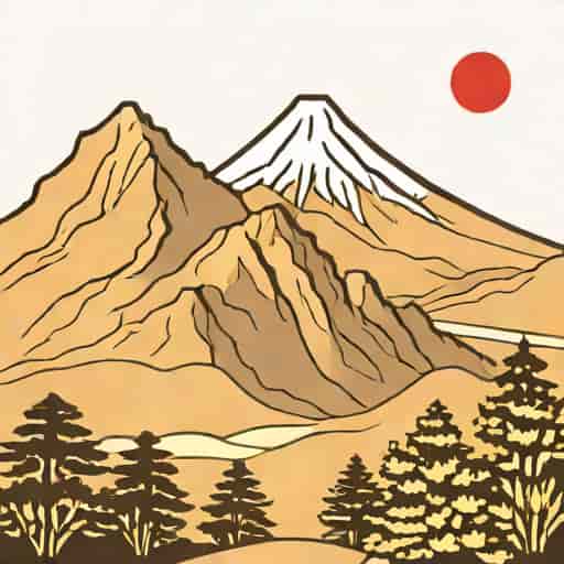 Japan'S Highest Peak On Honshu Island