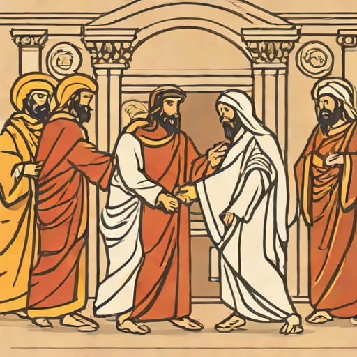 Jesus Beating People In The Temple