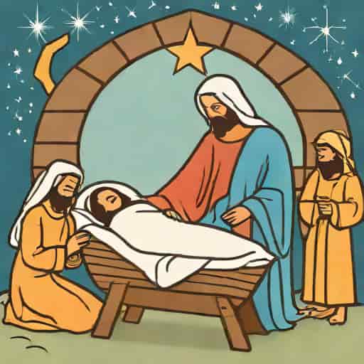Jesus Was Born In A Manger Bible Verse