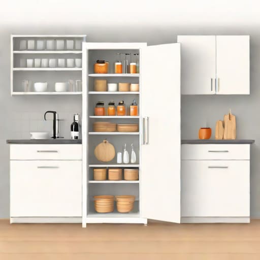 Kitchen Pantry Cabinet Freestanding