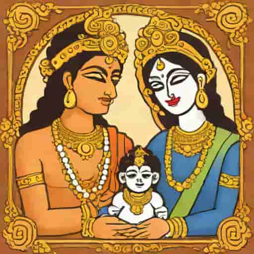 Krishna Convincing Radha