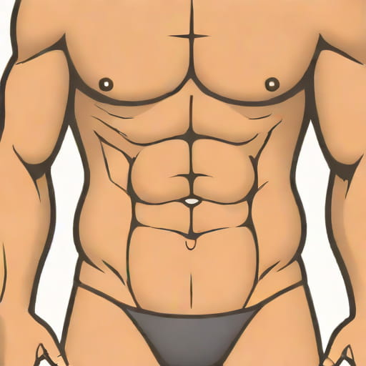 Lower Abdominal Muscles Protrude