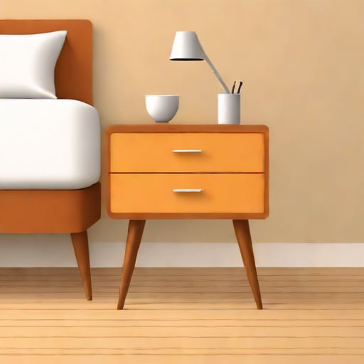 Mid Century Bedside Table