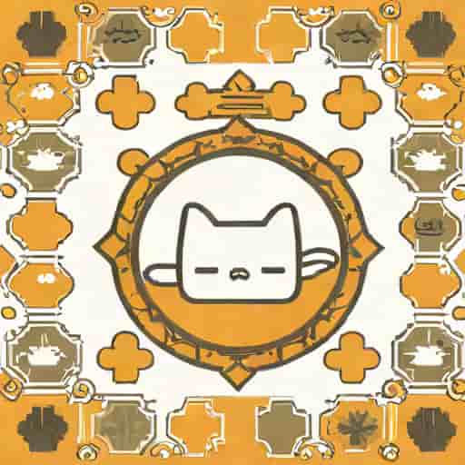 Neko Atsume Arabesque Blanket